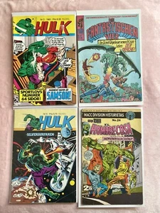 Foreign Comic Set, Fantastic Four VF, Incredible Hulk VG Lot, Man-Thing HTF - Picture 1 of 13