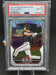 2023 Bowman Chrome Mega Box Mojo Refractor Druw Jones PSA 10 GEM MT (GR-28) - Picture 1 of 2
