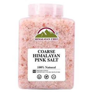 Pink Himalayan Salt Coarse Grain 5 lbs Plastic Jar for Grinders Refill - Picture 1 of 4