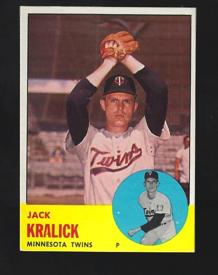1963  TOPPS     JACK  KRALICK  #  448    NEAR  MINT + - Image 1 of 1