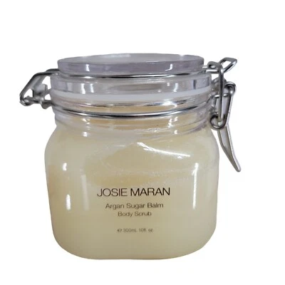 Josie Maran Argan Sugar Balm Body Scrub Peppermint Bark 10 oz New - Image 1 of 4