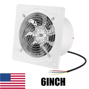 6" Exhaust Fan Ventilation Extractor Fan 110V Wall-Mounted Blower Duct Fan USA - Picture 1 of 12