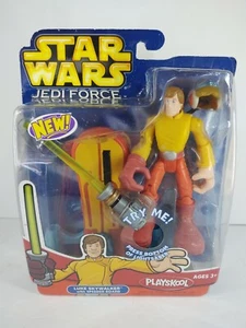 Playskool Star Wars Jedi Force Luke Skywalker with speeder board by Hasbro 2005 - Picture 1 of 9