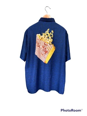 ME SPORT Navilty Hollywood Film Button Short Sleeve Shirt Men XL - Image 1 of 4