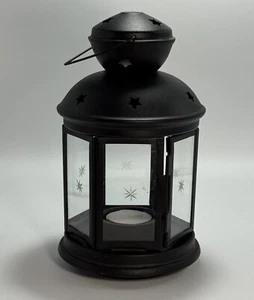 IKEA Candle Lantern with Hanger Stars Metal and Glass 8.5" Tall - Picture 1 of 9