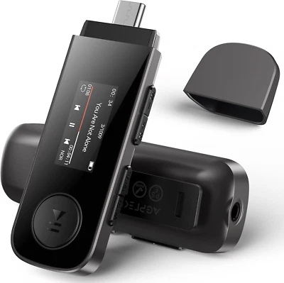64GB Tragbare USB MP3 Player Mit Bluetooth, Typ-C Und USB Musikplayer Mit Clip,  - Bild 1 von 4