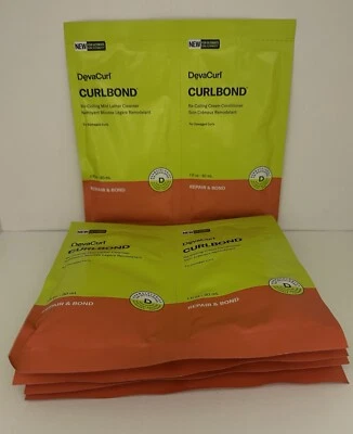 DevaCurl CurlBond Re-Coiling Lather Hair Cleanser & Conditioner 1oz  5X Samples - Image 1 of 4