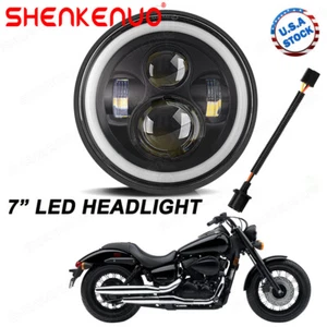 1x For Honda Shadow VT VT1100 VT750 VT600 VF750 7" 100W LED Headlight Projector - Bild 1 von 12