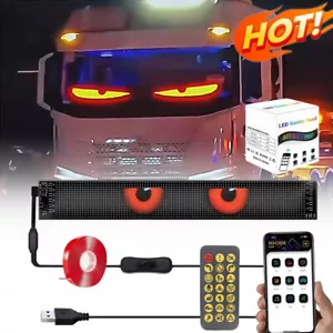 60CM Flexible LED Display Ultra Thin Soft Screen Devil Eyes Light For Car Truck - Picture 1 of 17