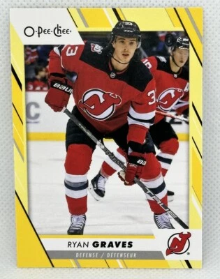 Ryan Graves 2023-24 OPC O-Pee-Chee #368 Yellow Border New Jersey Devils - Image 1 of 2