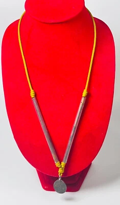 Takrut Takrud + Moneda Amuleto Luang Pu Jiam Atisayo Soldado del Rey Protección Foto 1 de 4