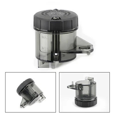1x Moto Black Front Brake Clutch Master Cylinder Fluid Reservoir Oil Tank Cup US - Image 1 of 4