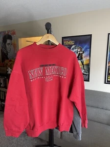 Vintage University Of New Mexico Lobos Gray Crewneck Sweatshirt Size XL - Picture 1 of 4