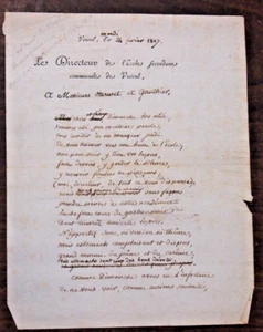 Vesoul 1807 lettre autographe de G Peignot celebre bibliographe francais - Picture 1 of 4