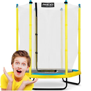 Trampolin Gartentrampolin Kindertrampolin Sicherheitsnetz Neo-Sport 140 cm 4FT - Bild 1 von 13