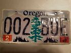 OREGON REAL AUTHENTIC LICENSE PLATE 002 BUE DOUGLAS FIR GREEN TREE CLASSIC 