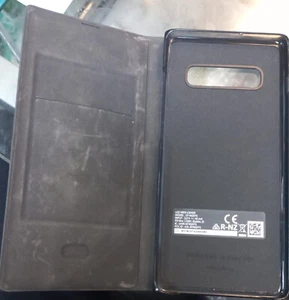 Samsung Galaxy s10+ Slim Hybrid Hard Flip Phone Leather Case Cover - Picture 1 of 1
