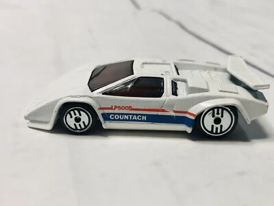 VINTAGE HOT WHEELS LAMBORGHINI LP500S COUNTACH WHITE UH 1989 MALAYSIA - Image 1 of 4