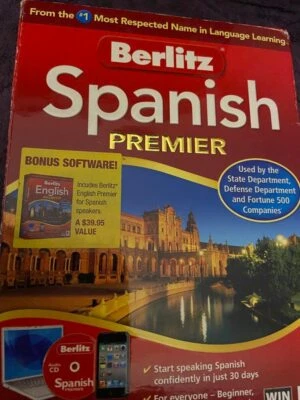 BERLITZ SPANISH AND ENGLISH PREMIER DISC SET FOR MAC - Image 1 of 4