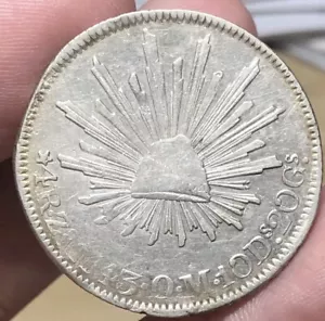 MEXICO ZACATECAS KM375 4 Reales 1843 ZsOM - Picture 1 of 2