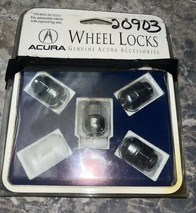 Honda Acura OEM Wheel Locks P/N 08181-SE7A2AA OEM In factory Package Missing Key - Bild 1 von 5