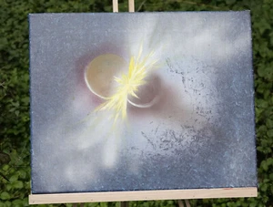 Öl auf Leinwand  Gemälde  40 x 50 cm grundiert in Airbrush Acrylfarben    PV 383 - Bild 1 von 10