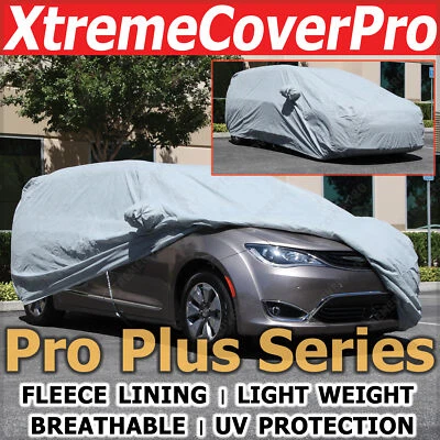 Dodge Grand Caravan 2014 cubierta de auto transpirable con vellón gris oscuro Foto 1 de 4