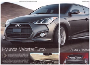 2013 Hyundai Veloster Turbo HOT HATCH, Lovely 2-Page American Issue Magazine Ad - Picture 1 of 1