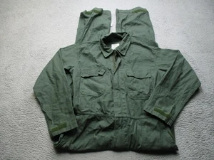 Mono utilitario vintage de la Marina de los Estados Unidos para hombre mediano verde oliva algodón Equa Industries - Imagen 1 de 12