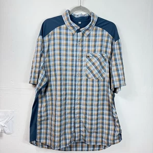 Camisa Club Ride Para Hombres XXL Perla A Presión Azul Cuadros Ciclismo Occidental Abotonada Ventilada - Imagen 1 de 9