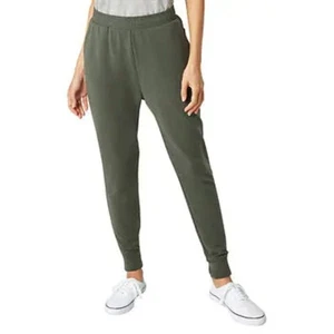 Eddie Bauer Jogger Womens Large Clover Green Side Pockets Weight Knit Weekends - Picture 1 of 7