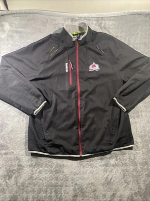 Куртка мужская Colorado Avalanche 2XL черная легкая хоккейная на молнии Reebok - Изображение 1 из 4