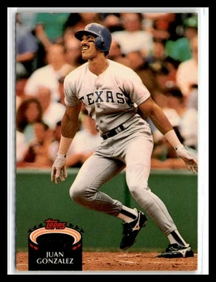 Juan Gonzalez 1992 Stadium Club #240a Texas Rangers - Image 1 of 2