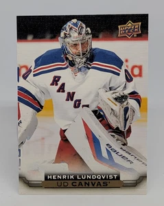 2015-16 Upper Deck UD Canvas Henrik Lundqvist #C177 HOF New York Rangers - Bild 1 von 2