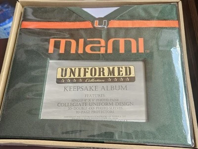 UNIFORMED University of Miami Keepsake/Photo /Scrapbook  Album, New - Image 1 of 4