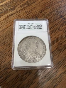 1783 Mo FF Mexico 8 Reales El Cazador - ANACS VF 20 Genuine - Picture 1 of 9