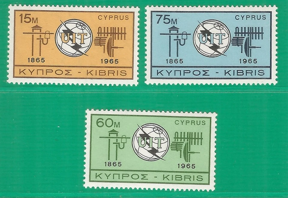 Chipre 1965 ano, perfeito estado, sem marca de charneira (**) UIT - Imagem 1 de 1