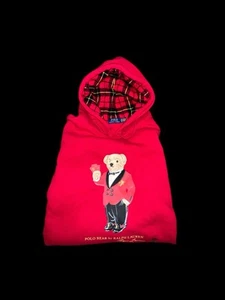 Herren Polo Bear rot Rundhals Pullover Smoking Jacke 3XL - Bild 1 von 4