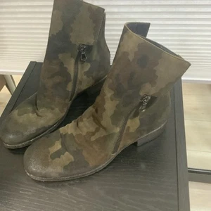 VERO CUOIO Strategia UNCOL Botas Mujer 38.5 CAMUFLAJE/GAMUZA HECHAS EN ITALÍA - Imagen 1 de 20