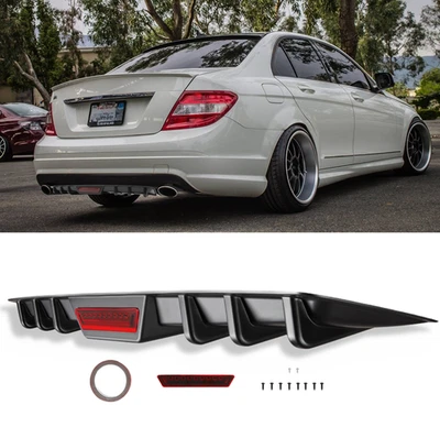 34" Rear Bumper Diffuser Lip Spoiler Splitter For Mercedes-Benz C250 W203 W204 - Image 1 of 4