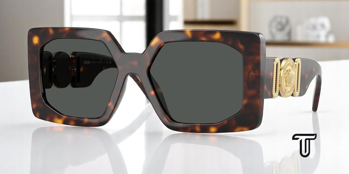 VERSACE VE4478U 108 87 Havana Dark Grey 55 mm Women