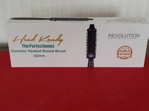 Head Kandy Revolution The Perfectionist 32mm Heated Round Brush Black Ionic NIB - Picture 1 of 3