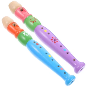 2 Pcs Recorder Toys Child Kids Musical Instruments Toddlers Flute - Picture 1 of 12