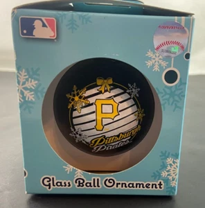 MLB Forever Collectibles Pittsburgh Pirates Glass Ball Ornament Team Beans 2016 - Picture 1 of 15