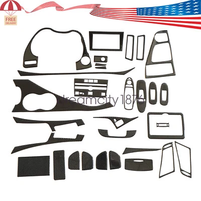 Kits de cubierta interior completa de fibra de carbono real para Infiniti Q50 Q60 14-20 32 piezas Foto 1 de 4