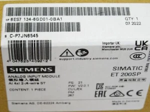6ES7 134-6GD01-0BA1 NUEVO SIEMENS 6ES7134-6GD01-0BA1 ET 200SP, MÓDULO DE ENTRADA ANALÓGICA - Imagen 1 de 4