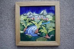 MOORCROFT SAGANA LODGE TRIAL 31.1.23 SQUARE FRAMED PLAQUE PLQ8 - Picture 1 of 7