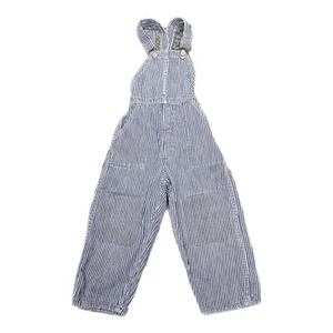 Vintage Cotton Denim Jean Farmer Bib Overalls Youth - Picture 1 of 8