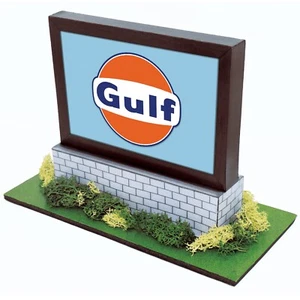 Real Racing Models Roadside Billboard "Gulf" 1/43 scale slot car building - Picture 1 of 5