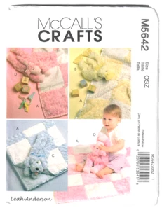 McCall's Pattern M5642 Baby Gifts Blanket Plush Puppy Lamb Duckling Blocks - Picture 1 of 4